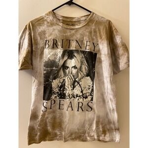 Britney Spears SIze Large Tie Dye‎ T-Shirt Graphic Tee Y2K Pop Music Top